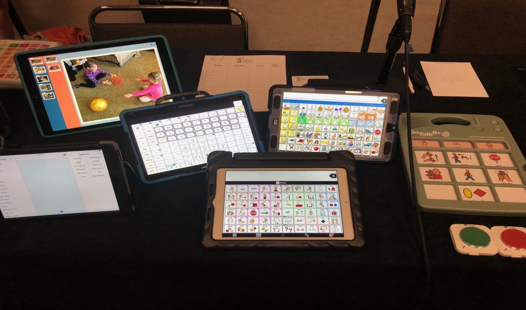 Six different types of AAC devices.