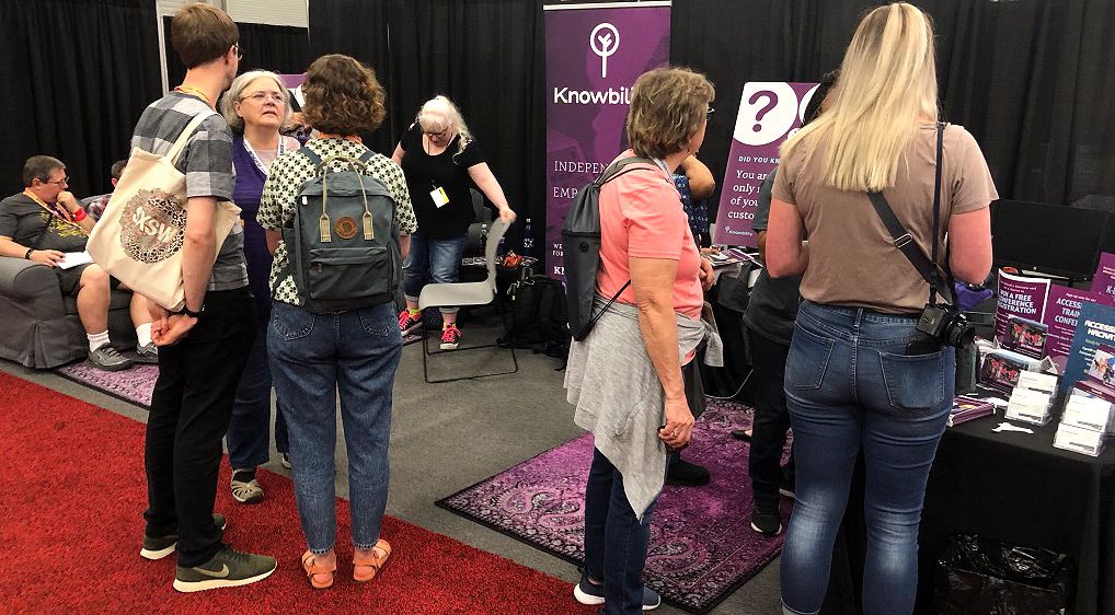 Knowbility's tradeshow exhibit at SXSW 2019